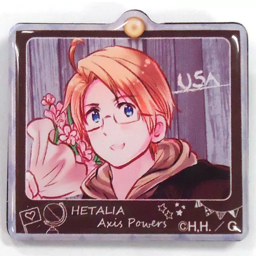 駿河屋 - 【買取】アメリカ 「ヘタリア Axis Powers ぷくっとバッジ