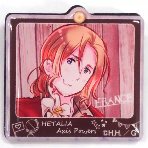 ヘタリア ぷくっとバッジ　フランス 駿河屋 -<中古>フランス 「ヘタリア Axis Powers ぷくっとバッジ
