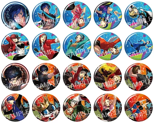 全20種セット 「ペルソナ3 ダンシング・ムーンナイト&ペルソナ5 ダンシング・スターナイト トレーディングバッジコレクション」