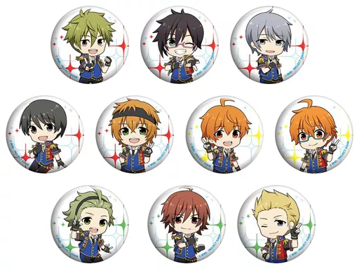 全10種セット 「えふぉるめ アイドルマスター SideM キメっ!と缶バッジ アニメver.02. High×Joker、W、Jupiter」