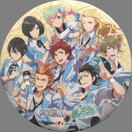 DRAMATIC STARS＆彩＆神速一魂 スタンド付きビッグ缶バッジ 「THE IDOLM＠STER SideM GREETING TOUR 2017 ～BEYOND THE DREAM～ LIVE Blu-ray」 ララビットマーケット購入特典