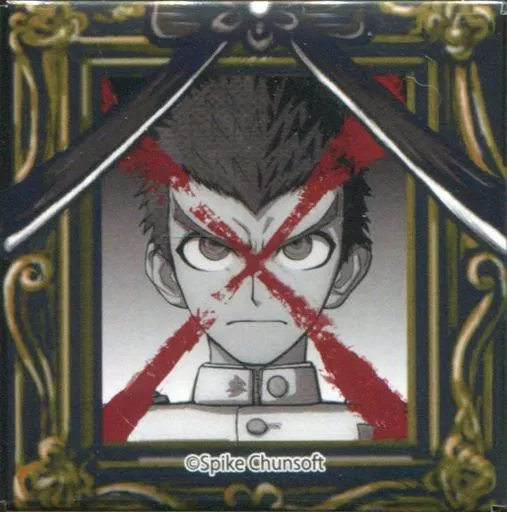 ダンガンロンパ　遺影スクエア缶バッジ　楽天コレクション　バッジ　石丸清多夏 駿河屋 -<中古>石丸清多夏 遺影スクエア缶バッジ 「楽天コレクション