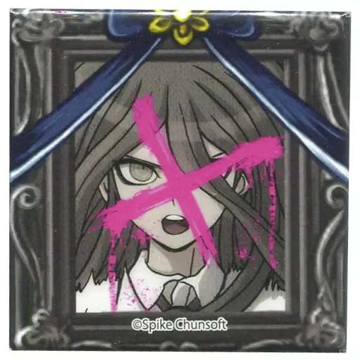 ダンガンロンパ　遺影スクエア缶バッジ　楽天コレクション　バッジ　カムクライズル ダンガンロンパ 遺影スクエア缶バッジ 楽天コレクション バッジ