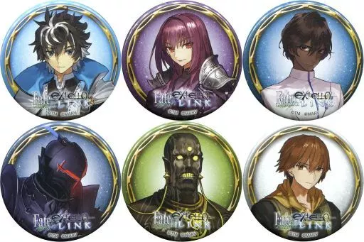 Fate/EXTELLA LINK キャラバッジコレクション Vol.1 全6個 Fate/EXTELLA LINK キャラバッジコレクション Vol.1 全6個