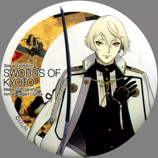 バッジ・ピンズ(キャラクター)　髭切 「刀剣乱舞-ONLINE-×京都国立博物館 特別展 京のかたな 匠のわざと雅のこころ トレーディング和紙風缶バッチ B BOX」