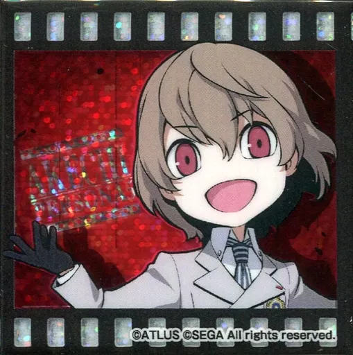 明智吾郎 「セガコラボカフェ ペルソナQ2 ニューシネマ ラビリンス スクエアホロ缶バッジC」