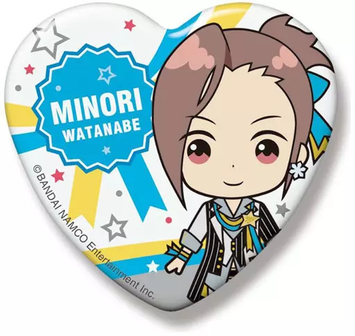 渡辺みのり SideMini ハート缶バッジ グローリーモノクローム 「アイドルマスター SideM」