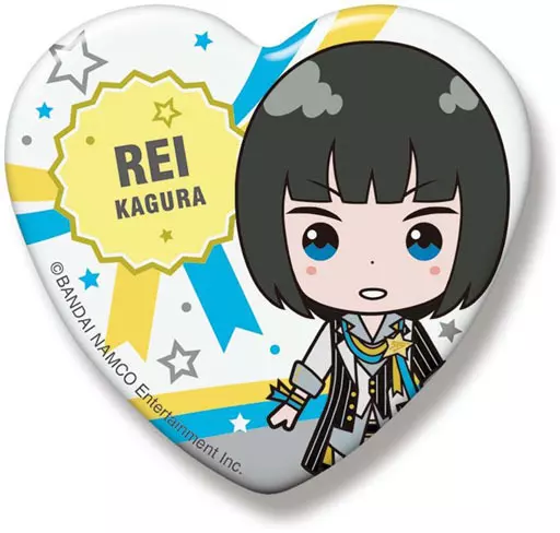 神楽麗 SideMini ハート缶バッジ グローリーモノクローム 「アイドルマスター SideM」