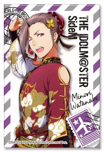 渡辺みのり 「アイドルマスター SideM トレーディングスクエア缶バッジ WORLD TRE＠SURE」