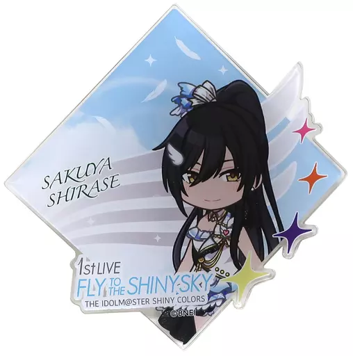 白瀬咲耶 公式プロデュースバッジ 「THE IDOLM＠STER SHINY COLORS 1stLIVE FLY TO THE SHINY SKY」