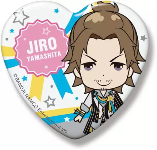 山下次郎 SideMini ハート缶バッジ グローリーモノクローム 「アイドルマスター SideM」