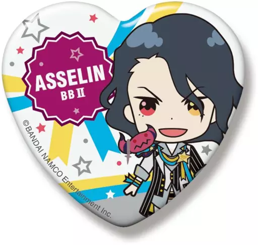 アスラン=BBII世 SideMini ハート缶バッジ グローリーモノクローム 「アイドルマスター SideM」