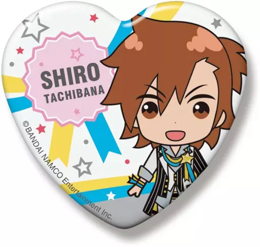 橘志狼 SideMini ハート缶バッジ グローリーモノクローム 「アイドルマスター SideM」