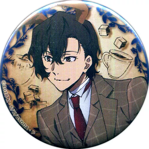 太宰治　ジュエル　缶バッジ　文豪ストレイドッグス　文スト　お茶会　カフェ ccbs0684-ctb_NO1_76ad5e1c-c378