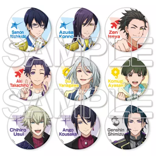 Readyyy キャラクター缶バッジ 缶バッジ セット 駿河屋 -<中古>全9種セット 「Readyyy! トレーディングアイドル缶