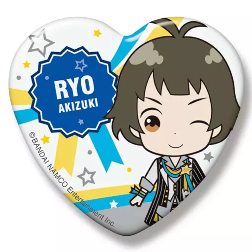 秋月涼 SideMini ハート缶バッジ グローリーモノクローム 「アイドルマスター SideM」