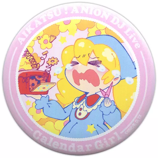 アイカツ!　アニON　カレンダーガール　マグバッジ　星宮いちご 駿河屋 -<中古>星宮いちご(時計破壊) 「アイカツ!シリーズ×アニON
