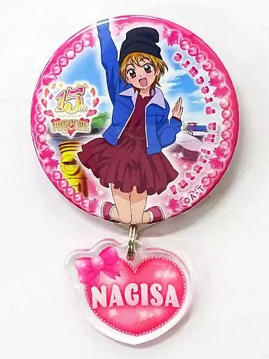 美墨なぎさ 缶バッジ 駿河屋 -<中古>美墨なぎさ(宮崎ver.) ジャンプ!ver.ふりふり缶バッジ