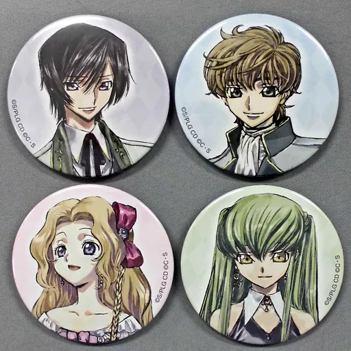 全4種セット 「コードギアス 反逆のルルーシュ オーケストラコンサート 缶バッジ」