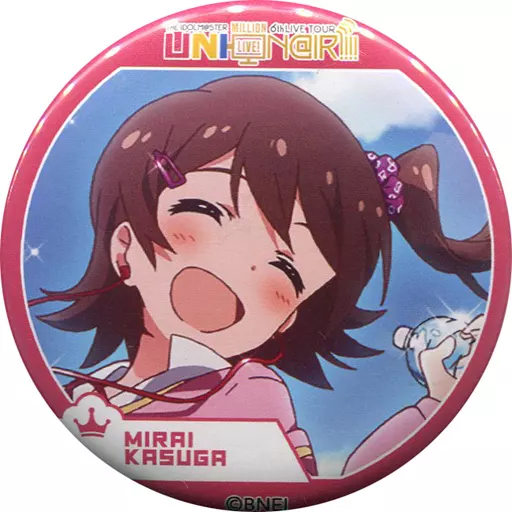 春日未来 「THE IDOLM＠STER MILLION LIVE! 6thLIVE TOUR UNI-ON＠IR!!!! 公式トレーディングスタンド缶バッジ PRINCESS STARS」