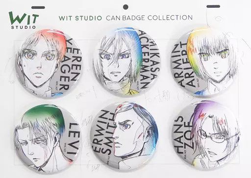 集合 WIT STUDIO 缶バッジコレクション(6種セットA) 「進撃の巨人 WIT STUDIO ミニショップ 2018 in アニメイト池袋本店」