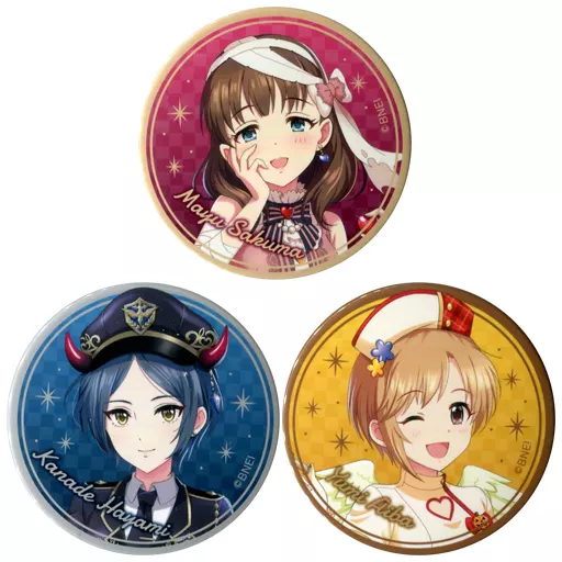 奏＆まゆ＆夕美 缶バッジ3個セット 「アイドルマスター シンデレラガールズ×ローソン」