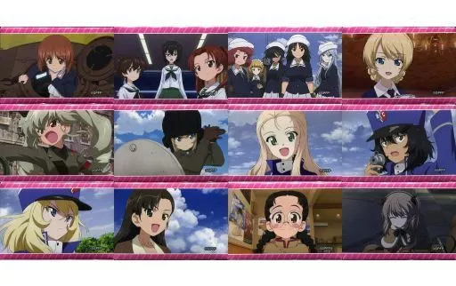 全12種セット 「ガールズ&パンツァー 最終章 4D ~第1話+第2話~ キャラバッジコレクション」 劇場グッズ