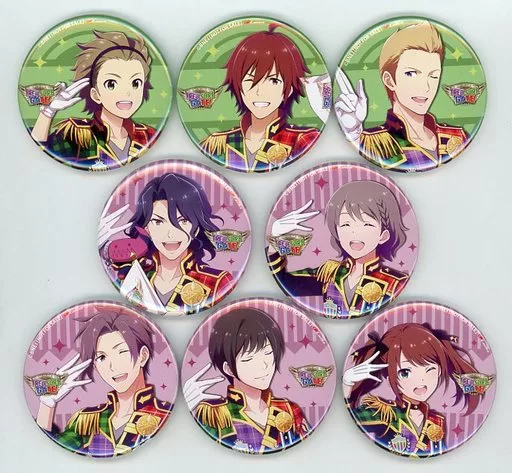 Jupiter＆Cafe Parade 缶バッジ8種セット 「Blu-ray THE IDOLM＠STER SideM 4th STAGE ～TRE＠SURE GATE～ Complete Box」 アニメイト購入特典