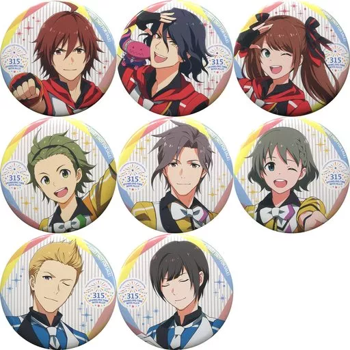 [単品] 集合 缶バッジ8種セット 「Blu-ray THE IDOLM＠STER SideM PRODUCER MEETING 315 SP＠RKLING TIME WITH ALL!!! EVENT」 アニメイト購入特典