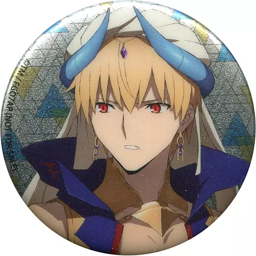 キャスター/ギルガメッシュ メタル缶バッジ 「Blu-ray/DVD Fate/Grand Order -絶対魔獣戦線バビロニア- 第1-2巻」 アニメイト連動購入特典