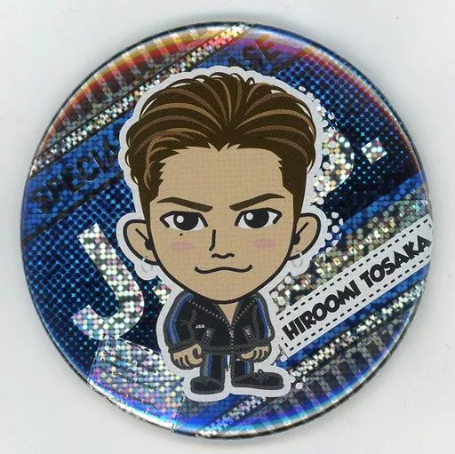 駿河屋 -<中古>登坂広臣 75mm缶バッジ(プチキャラ) ツアージャージver