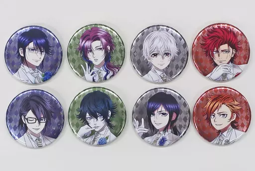 バッジ・ピンズ　[単品] 集合 キラキラ缶バッジ8個セット 「Blu-ray/DVD K SEVEN STORIES BOX SIDE：TWO アニメイト有償特典セット」 同梱特典