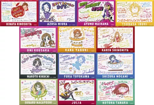 全13種セット 「アイドルマスター ミリオンライブ! トレーディング缶バッジ バースデイイラストver. I」