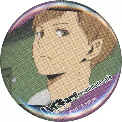 アニカフェ 缶バッジ 白布 駿河屋 -<中古>白布賢二郎 「ハイキュー!! TO THE TOP×animatecafe