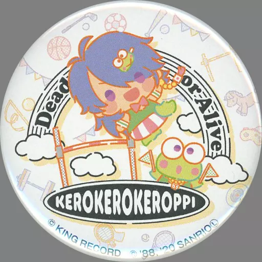 有栖川帝統&けろけろけろっぴ 「ヒプノシスマイク -Division Rap Battle- ヒプノシスマイク SANRIO NAKAYOKU EDIT KIDDY LANDフェア カンバッジ スポーツ&チアver.」