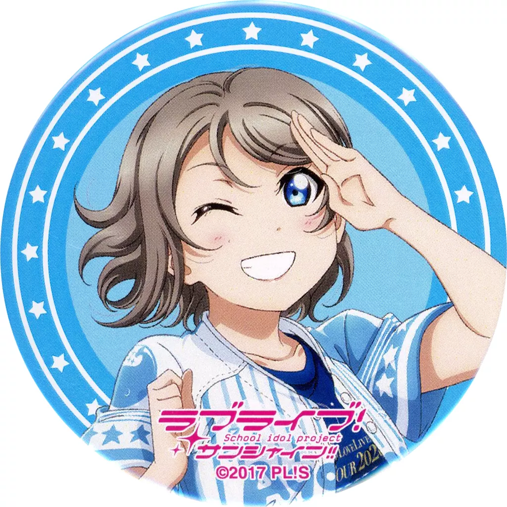 Aqours 6th 缶バッジ 曜 駿河屋 -<中古>渡辺曜 「ラブライブ!サンシャイン!! Aqours 6th
