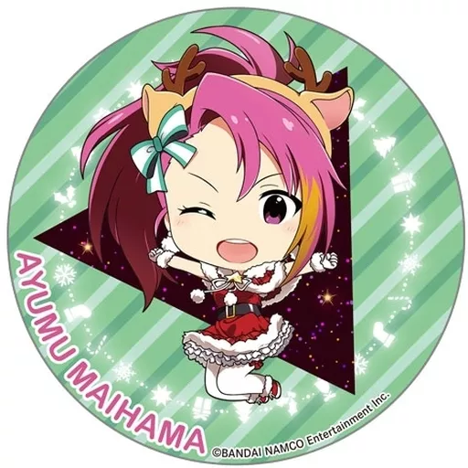 舞浜歩 テーマ缶バッジ クリスマス 「アイドルマスター ミリオンライブ!」