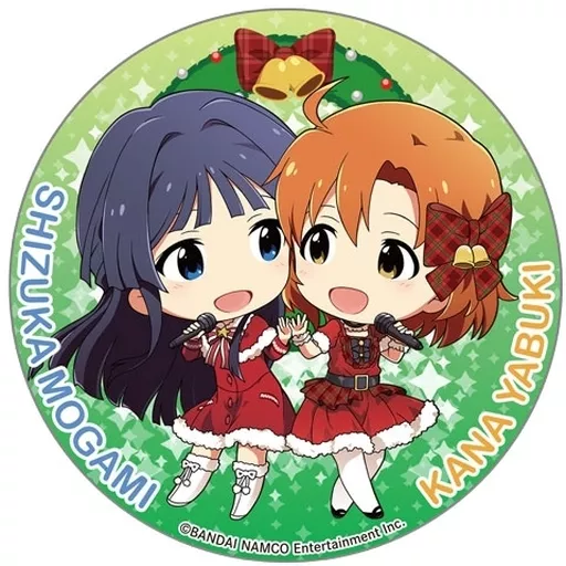 矢吹加奈＆最上静香 テーマ缶バッジ クリスマス 「アイドルマスター ミリオンライブ!」