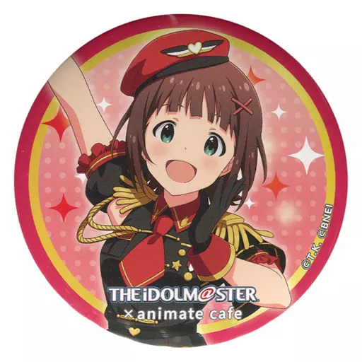 天海春香 描き下ろし缶バッジ animatecafe ver. 「アイドルマスター×GOOD SMILE×animatecafe」