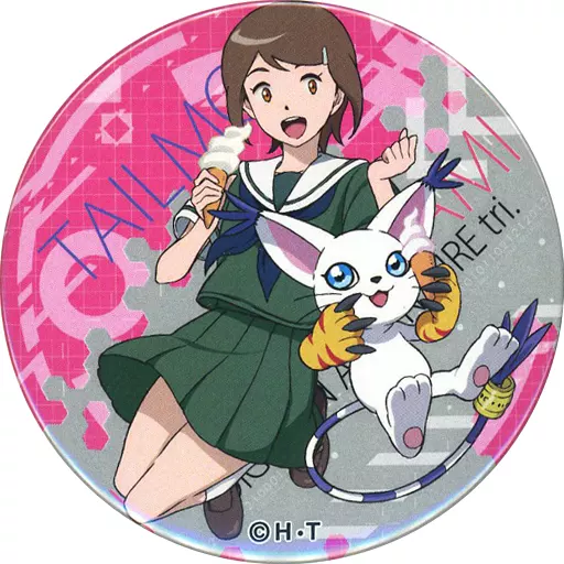 デジモン デジフェス 缶バッジ ヒカリ デジモンアドベンチャー 02 ビギニング ドでか缶バッジ 八神