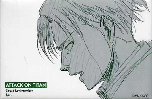 バッジ・ピンズ　リヴァイ(横向き) 「進撃の巨人 WIT STUDIO スクエア缶バッジコレクション 第2弾」