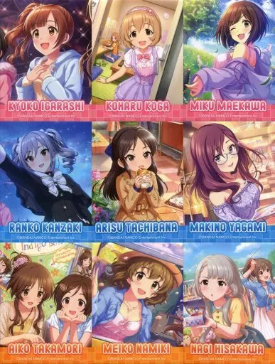 全9種セット 「アイドルマスター シンデレラガールズ×ローソン スクエアバッジ」