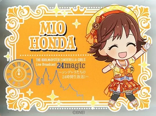 本田未央(Live Broadcast 24magic ver.) 公式プロデュースバッジ 「THE IDOLM＠STER CINDERELLA GIRLS Live Broadcast 24magic ～シンデレラたちの24時間生放送!～」