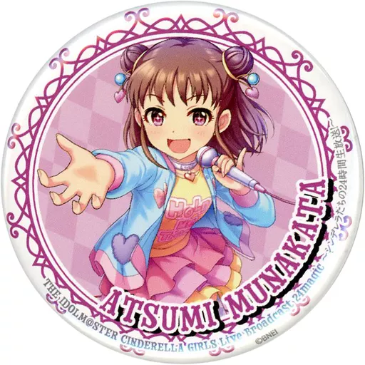 棟方愛海(Live Broadcast 24magic ver.) 公式スタンド缶バッジ 「THE IDOLM＠STER CINDERELLA GIRLS Live Broadcast 24magic ～シンデレラたちの24時間生放送!～」