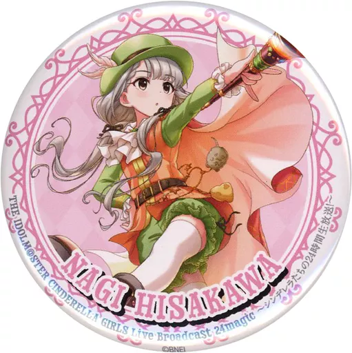 久川凪(Live Broadcast 24magic ver.) 公式スタンド缶バッジ 「THE IDOLM＠STER CINDERELLA GIRLS Live Broadcast 24magic ～シンデレラたちの24時間生放送!～」