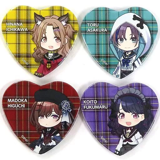 283プロ ノクチル ハート缶バッジ4個セット 「アイドルマスター シャイニーカラーズ」