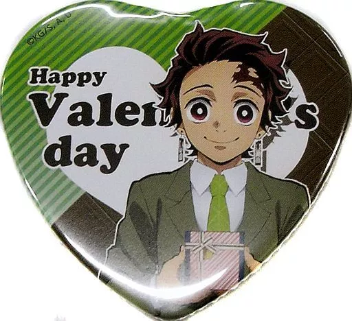 鬼滅の刃 竈門炭治郎 バレンタイン 2020 ハート 缶バッジ 鬼滅の刃 竈門炭治郎 バレンタイン 2020 ハート 缶バッジ 鬼滅の刃