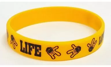 駿河屋 -<中古>[単品] LIFE(オレンジ) ロゴ入り ラバーブレス
