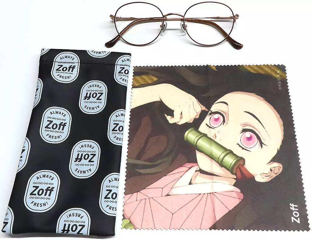 アクセサリー(非金属)　竈門禰豆子モデル メガネ 「鬼滅の刃×Zoff」