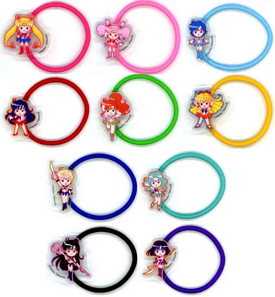 全10種セット アクリルヘアゴム 「美少女戦士セーラームーン×明治」 ローソン 対象商品購入特典